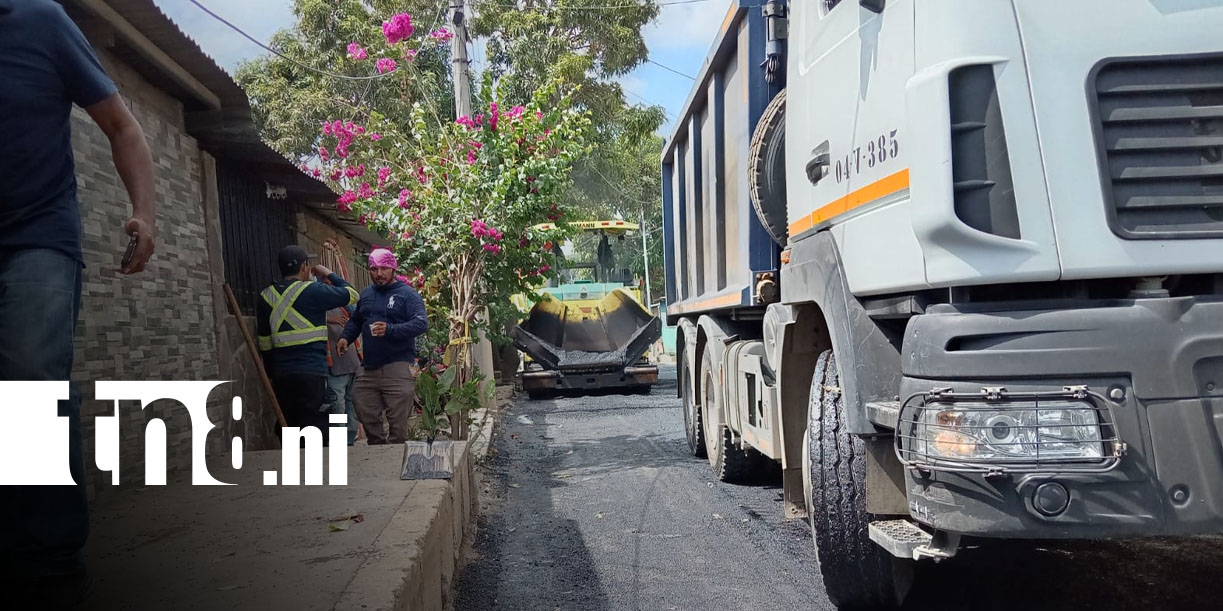 Foto: Camilo Ortega estrena calles asfaltadas/TN8
