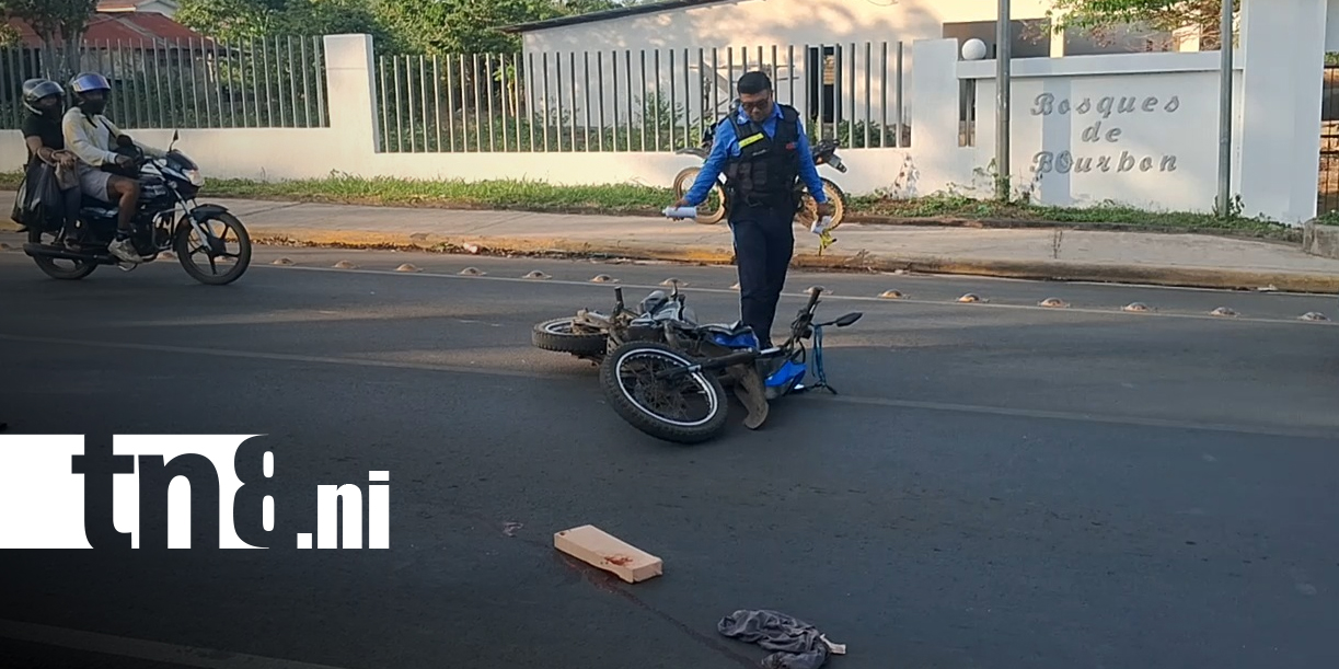 Foto: Accidente deja ciclista grave en jinotepe/TN8