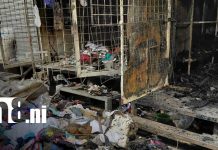 Comerciantes lo pierden todo tras voraz incendio en el Mercado Oriental Foto: Incendio deja pérdidas totales en el Mercado Oriental/ TN8
