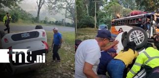 Foto: Sobrevive a fuerte vuelco en Matagalpa/TN8