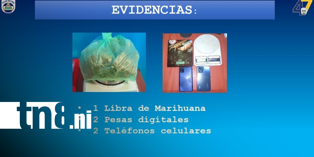 Foto: Policía captura a seis personas por robos y droga en Masaya y Nindirí/TN8