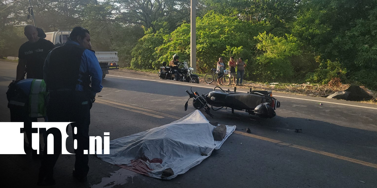 Foto: Accidente en Nandaime deja un motociclista fallecido/TN8