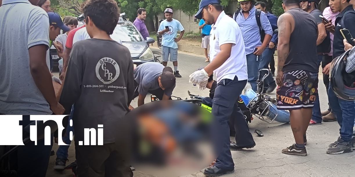 Foto: Accidente de tránsito deja dos motociclistas lesionados en Ocotal/TN8