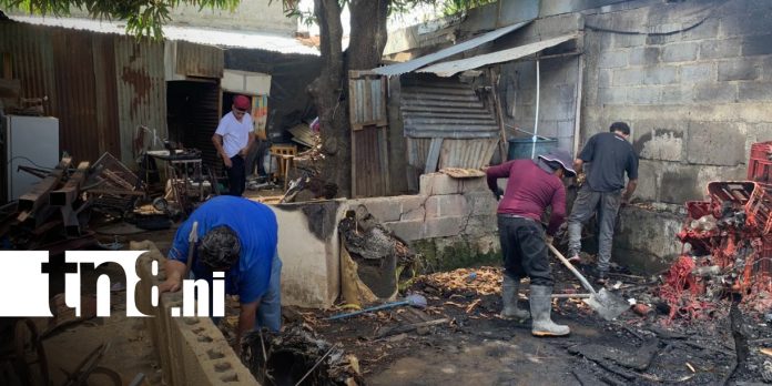 Foto: Tapicería Santana quedó reducida a cenizas / TN8