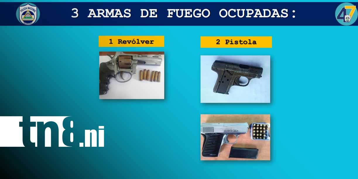 Foto: Capturas: operativo policial deja 78 detenidos en Nicaragua/TN8