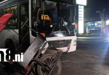 Caponero fallece tras violento accidente con bus de la Ruta 114 en Carretera Norte Foto: Tragedia en Carretera Norte: caponero muere tras fuerte choque con bus/TN8
