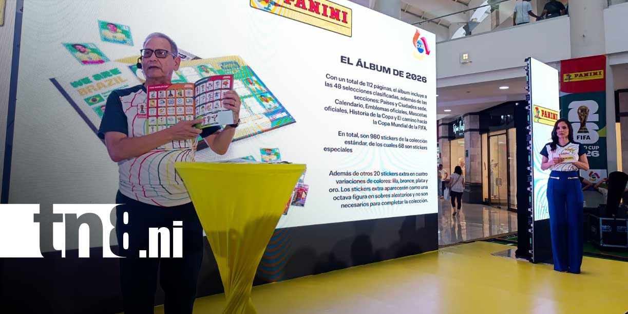 Foto: Llega el álbum del Mundial 2026 de Panini a Nicaragua/TN8