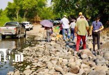 Somoto inicia construcción de nuevo puente colgante sobre río El Guayabo Foto: Inicia la construcción del puente colgante en Somoto /TN8