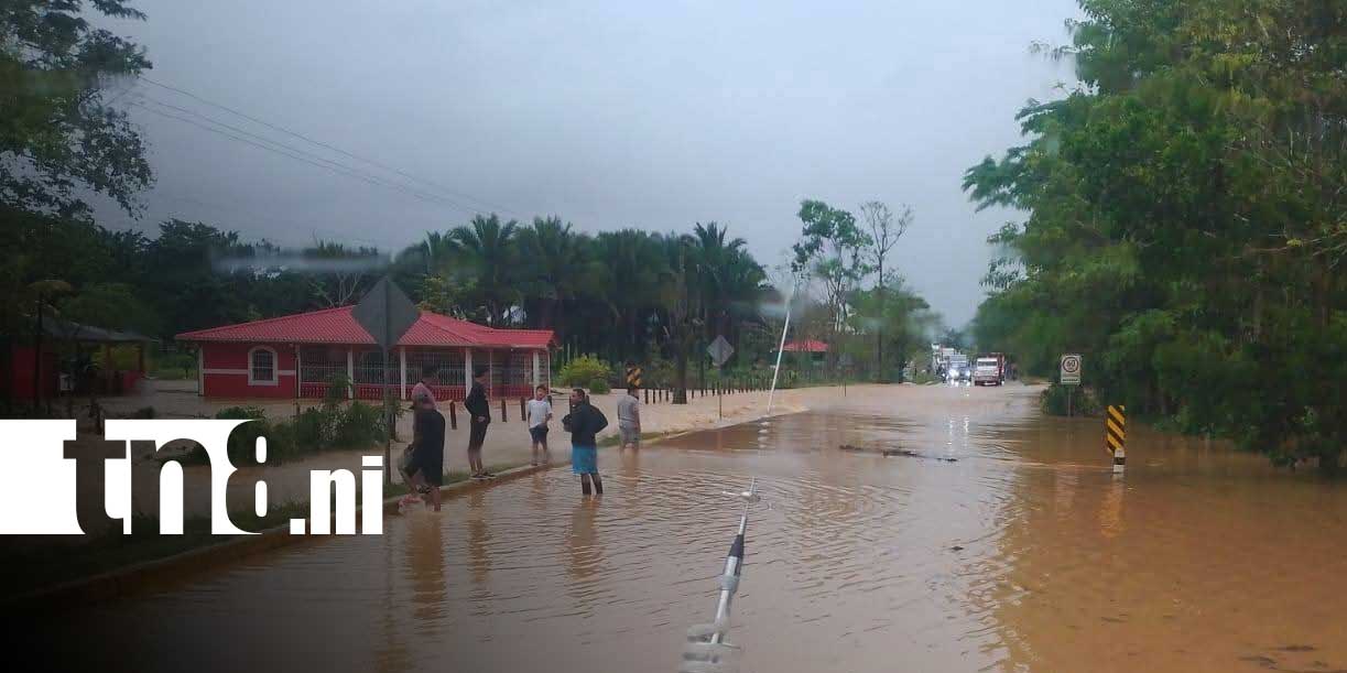 Foto:Fuertes lluvias desbordan ríos Susún y Okomwas en el Caribe Norte/TN8