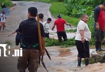 Lluvias torrenciales desbordan río Neptuno y causan inundaciones en Bonanza Foto: Fuertes lluvias provocaron inundaciones en Bonanza/TN8