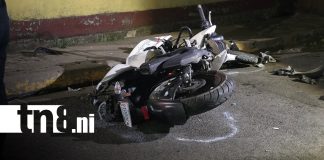 Foto: Motociclista fallece tras fuerte accidente en Rubenia/ TN8