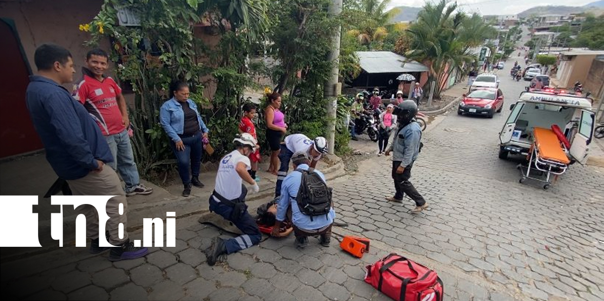 Foto: Motociclista lesionado en accidente en Estelí/Tn8