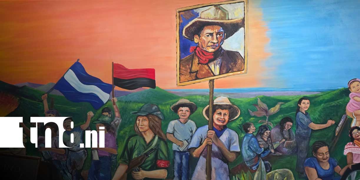 Foto: Centro inaugura mural de Augusto C. Sandino/TN8