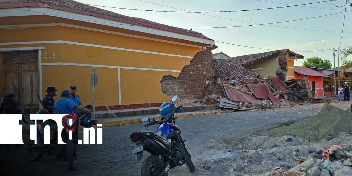 Foto: colapso de histórica casa colonial durante reparación en granada /TN8