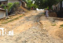 Ocotal modernizará sus calles con millonaria inversión en adoquinado Foto: Familias de Ocotal celebran nuevos proyectos de adoquinado /TN8