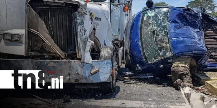 Foto: Accidente de tránsito en la Carretera Nueva a León / TN8