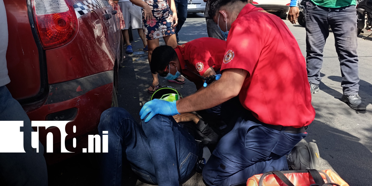 Foto: Fuerte accidente de tránsito en Managua / TN8