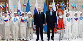 Foto: Kazajistán da cálida bienvenida a Vladímir Putin /Cortesía