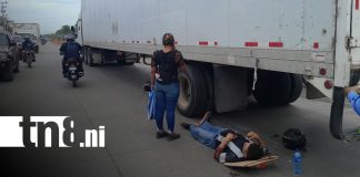 Foto: Sobrevive de milagro tras aparatoso accidente en Sabana Grande, Managua / TN8