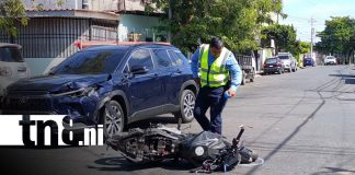Foto: Fuerte accidente de tránsito en Managua / TN8