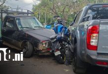Salió proyectado hacia una canaleta: Fuerte accidente en Carretera a Masaya Foto: Impactante accidente en Carretera a Masaya / TN8