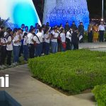 Foto: Ofrenda floral con los Co-Presidentes de Nicaragua, Daniel Ortega y Rosario Murillo, en homenaje al General Sandino