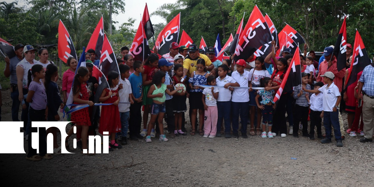 Foto: Celebran nuevas vías para comunidades de Siuna / TN8