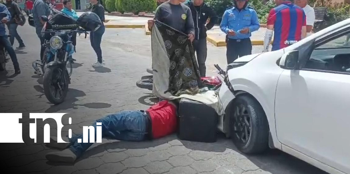 Foto: Accidente en Estelí, por choque entre taxi y moto / TN8