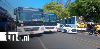 Foto: Confrontación entre conductores de dos Rutas de Managua / TN8