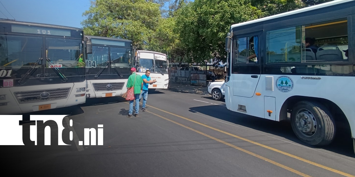 Foto: Confrontación entre conductores de dos Rutas de Managua / TN8
