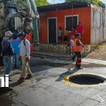Foto: Reparación de manjoles en barrio de Managua / TN8