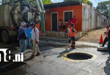Alcaldía de Managua resuelve problema de dos manjoles en el barrio 31 de Diciembre Foto: Reparación de manjoles en barrio de Managua / TN8