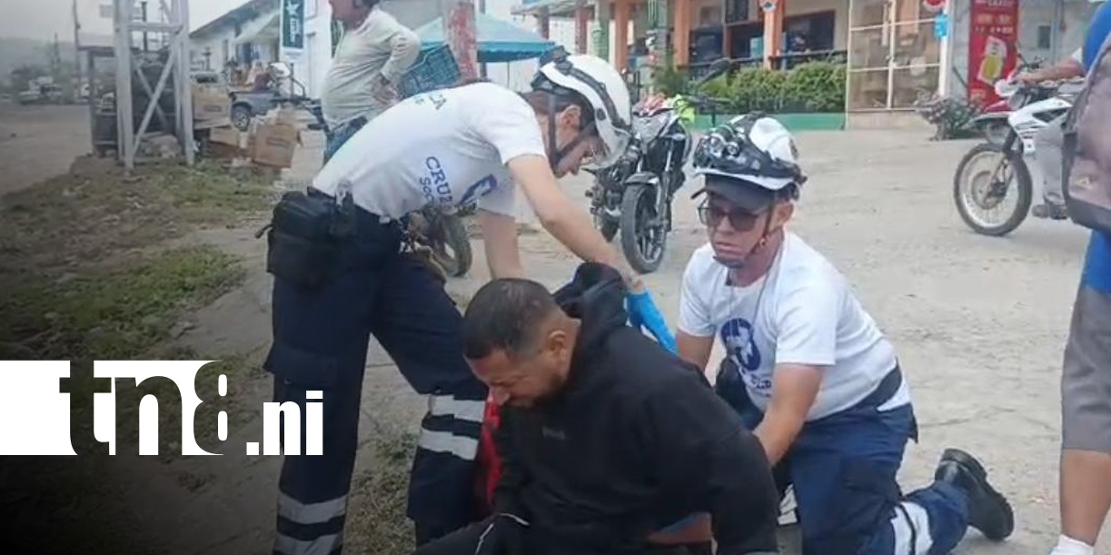 Foto: Atención a accidente en Estelí / TN8