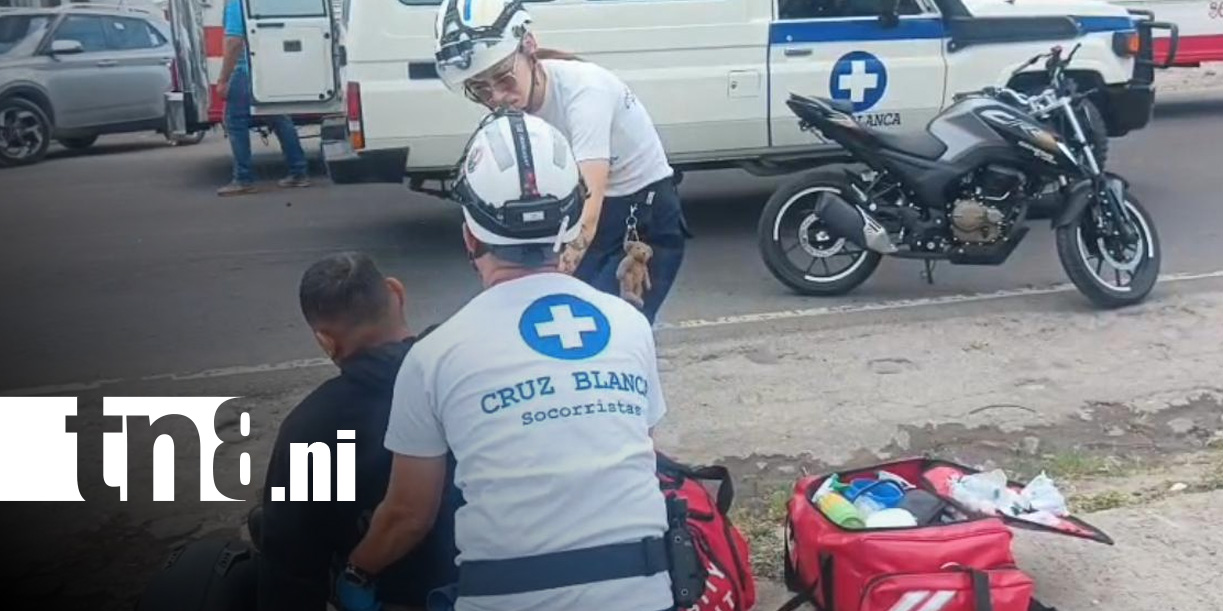 Foto: Atención a accidente en Estelí / TN8