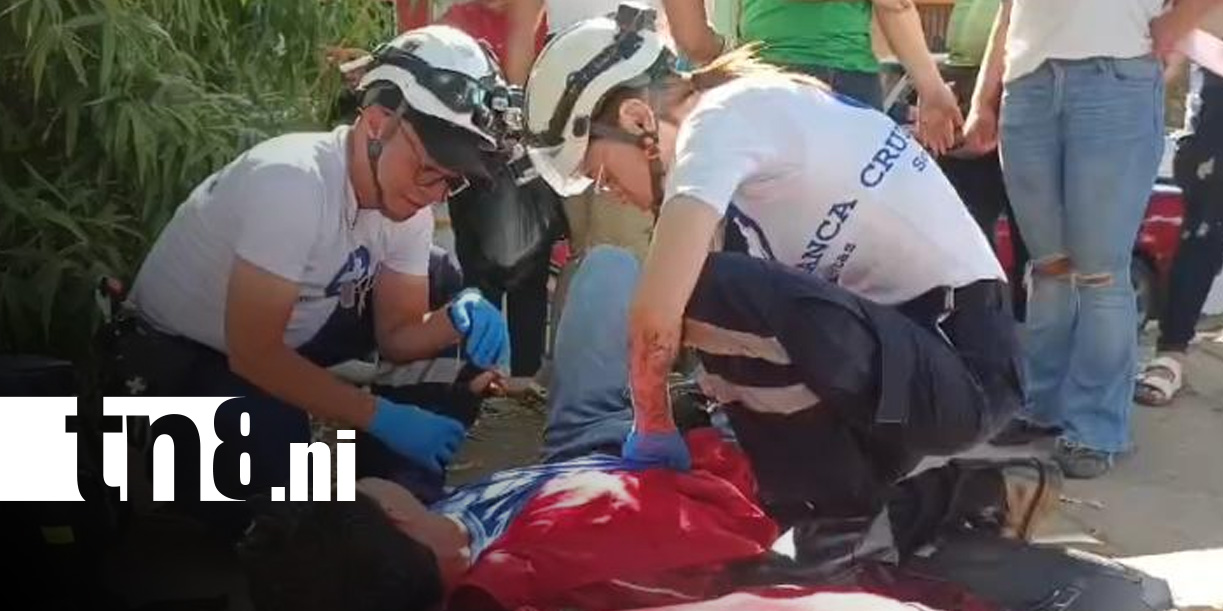Foto: Accidente con lesionado en el casco urbano de Estelí / TN8