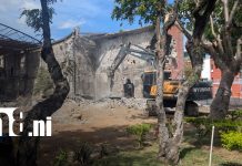 ¿Qué van a construir? Inicia demolición del emblemático Cine González en Managua Foto: Demolición del Cine González, en Managua / TN8