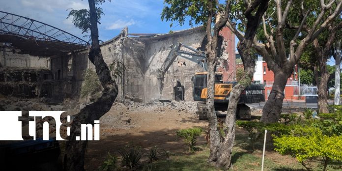 Foto: Demolición del Cine González, en Managua / TN8 Foto: Demolición del Cine González, en Managua / TN8