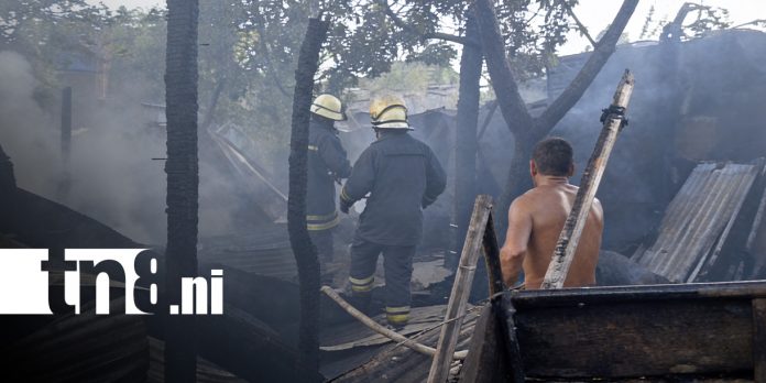 Foto: Incendio en Anexo Los Trejos, Managua / TN8 Foto: Incendio en Anexo Los Trejos, Managua / TN8