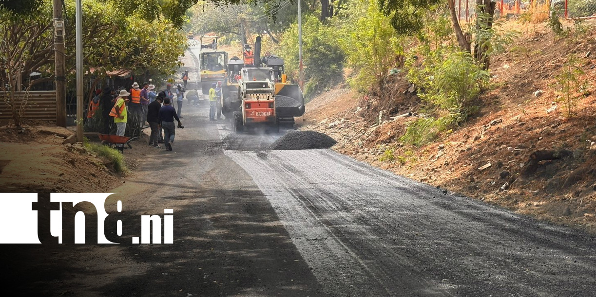 Foto: Nuevas calles en Managua / TN8