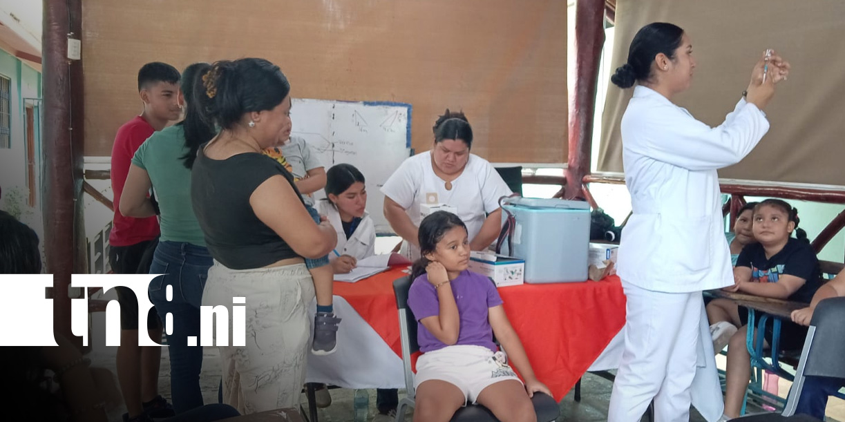 Foto: Vacunación contra el VPH en Managua / TN8