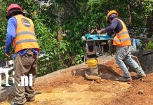 Avanza construcción de muros y drenajes en Ocotal para seguridad familiar Foto: “Encantada por este proyecto”: avanzan muros y drenajes en Ocotal /TN8