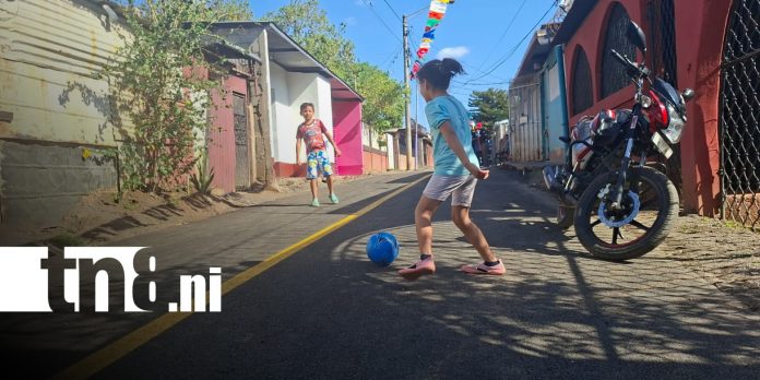 Foto: Entrega de nuevas calles en el barrio Francisco Salazar, Managua / TN8