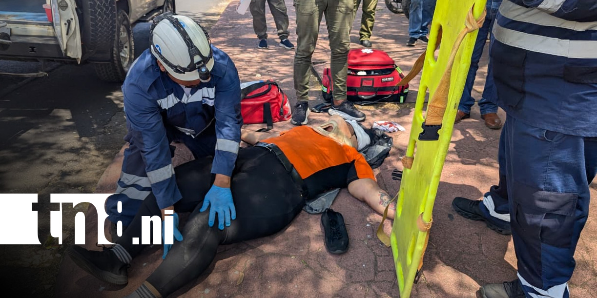 Foto: Accidente en sector de Plaza Inter, Managua / TN8