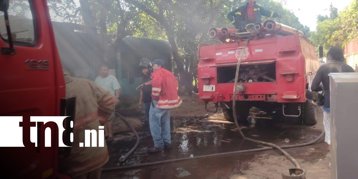 Foto: Incendio en viviendas de Chinandega / TN8