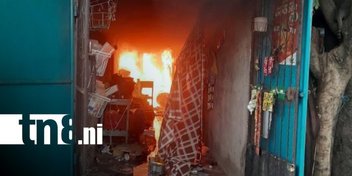 Foto: Incendio en viviendas de Chinandega / TN8