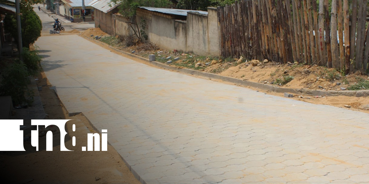 Foto: Proyecto de adoquinado en Ocotal, Nueva Segovia / TN8