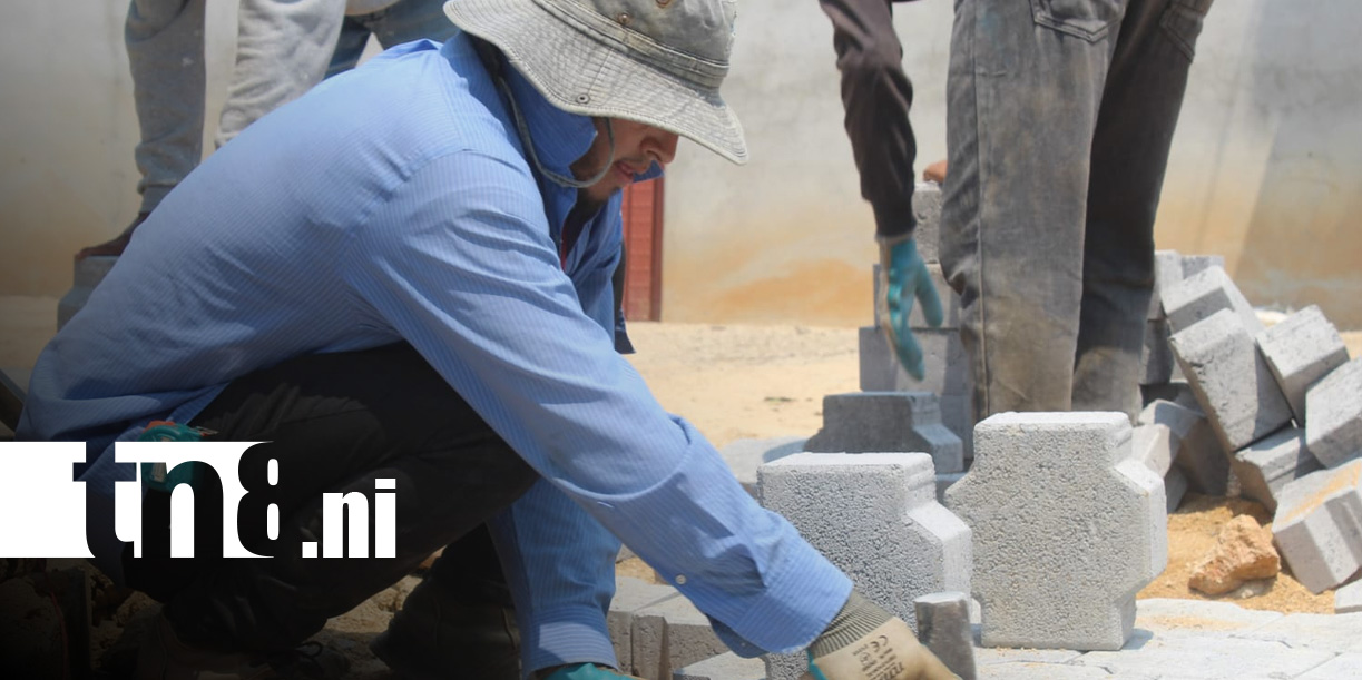 Foto: Proyecto de adoquinado en Ocotal, Nueva Segovia / TN8