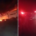 Alerta atmosférica: Llamas envuelven procesadora de aves en México Foto: Voraz incendio consume una fábrica avícola en México /Cortesía