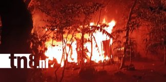 Foto: Incendio deja sin hogar a familia de San Marcos, Carazo /TN8