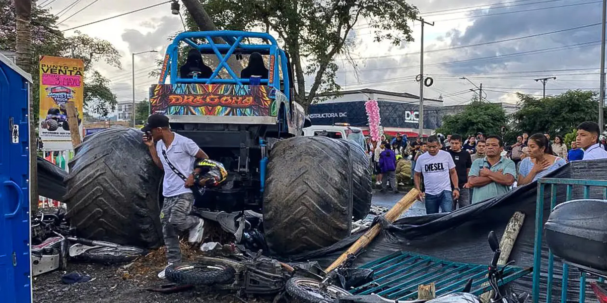 Foto: Monster Truck irrumpe entre el público de Colombia /Cortesía